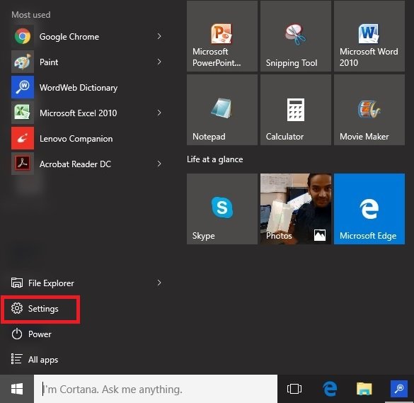Settings-Windows-10